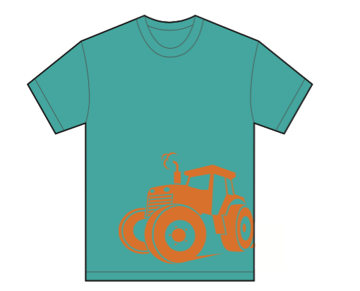 Kids Tractor T-shirt Green