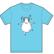Kids Dancing Sheep T-shirt  -Blue