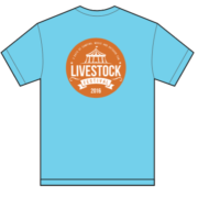 Livestock Adult Groovy Sheep T-shirt Blue