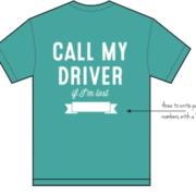 Kids "Call my Driver" T-shirt  - Green